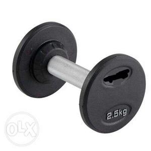 2.5KG Black Dumbbells - 2 Just 1 month used Its new Brand