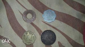 4 coin (1) one pice  anna (one quarter