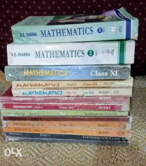 All NTSE 11th and 12th textbooks + RD Sharma of 12th.