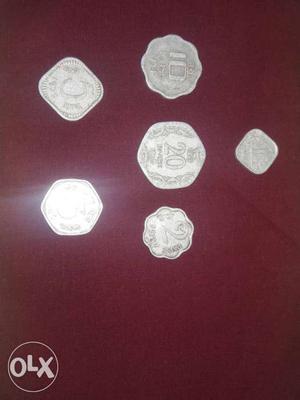 , And 20 Indian Paise Coins