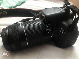 Black Canon EOS 700D DSLR Camera on rent