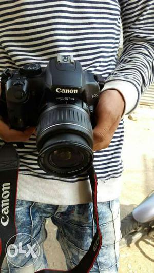 Black Canon EOS DSLR