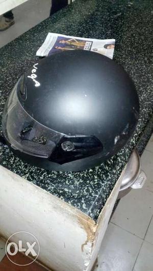 Black Full Face Vega Motorcycle Helmet