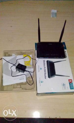 Black Wireless N300 Router