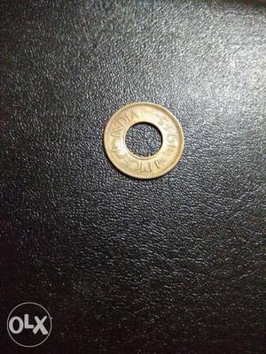 British India 1 pice hollow coins