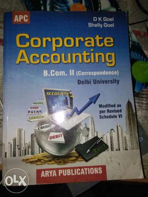 Corporate Accounting Delhi University Textbook