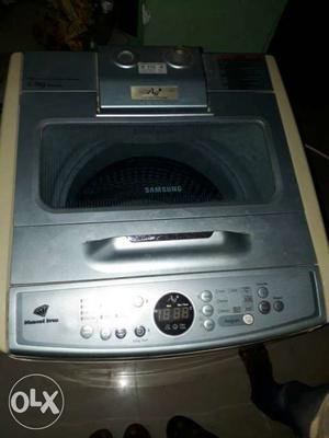 Gray And White Samsung Top Load Washer