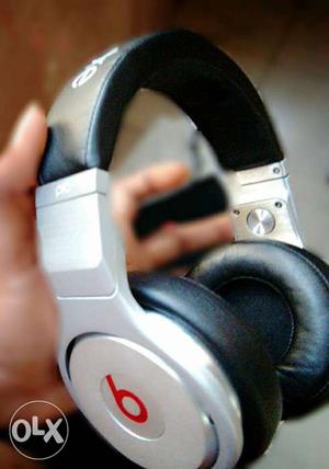 Grey And Black Beats By Dr. Dre Headphones