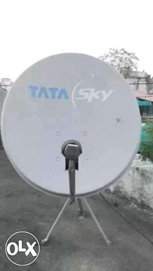 Grey TATA Sky Satellite Dish