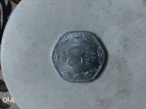 My 20 paise silver coin good condition