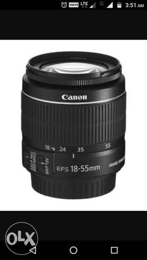 New Black Canon EFS mm