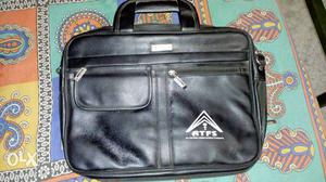 Office bag with pure synthetic leather. still