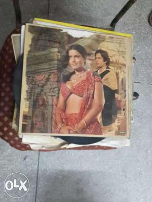 Old Gramophone records of old Bollywood movies