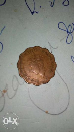 Old annas india coin 