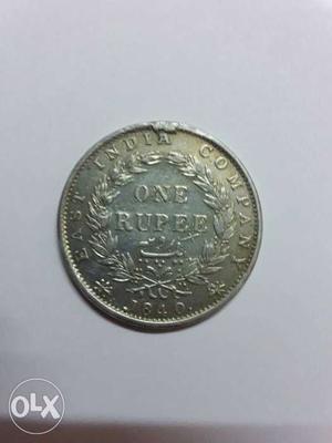 One Rupee silver Coin Of East India Company ()