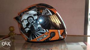Orange And Black Sol Full-face Helmet Screensho