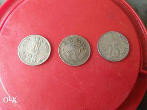 Round Three Silver 25 Coins