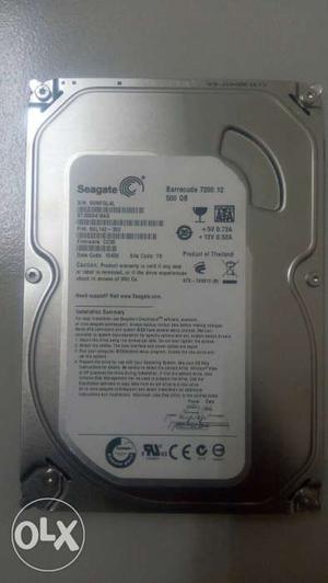 Segate 500 gb hard disk... its good cindition.