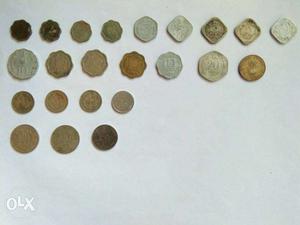 Set of old indian coins...