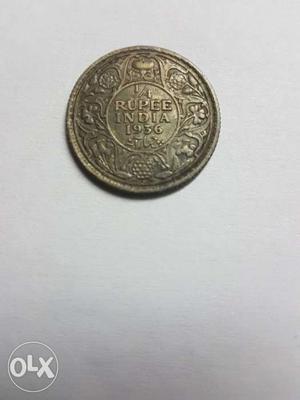 Silver 1/4 Rupee India  Coin