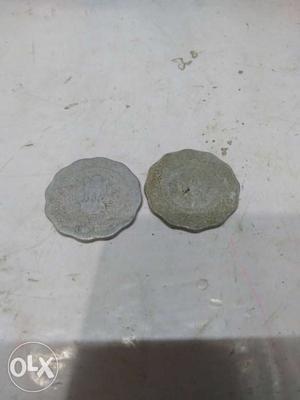 Two Scallop Silver Coins