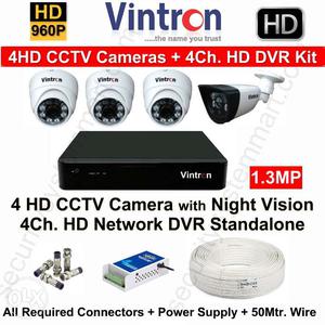 Vintron 4Hd Cctv Camera With Night Vision
