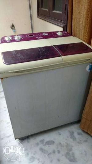 Whirlpool 6.5 kg White And Red Twin-tub Washing Machine &