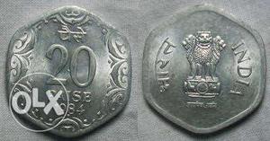 20 Indian Paise Coin Collage