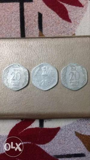 20 paisa coins.year 