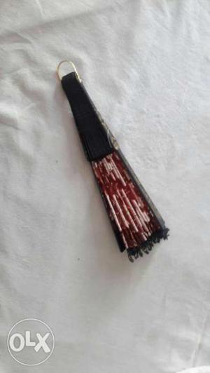 Black And Red Hand Fan