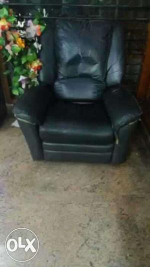 Black non Leather Sofa Chair