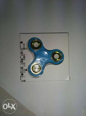 Blue Fidget Tri-spinner In Box