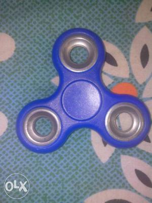 Blue Three-bladed Fidget Spinner