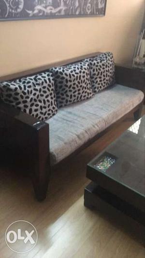 Designer sofa 3:3:1 with table less used