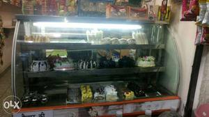 Display counter for cakes, pastries, snacks,
