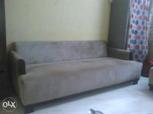 Gray Velvet Sofa