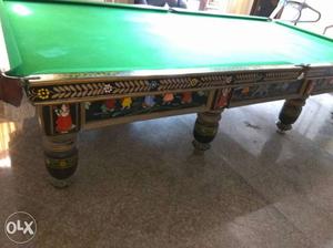 Italian slate snooker table with Carving