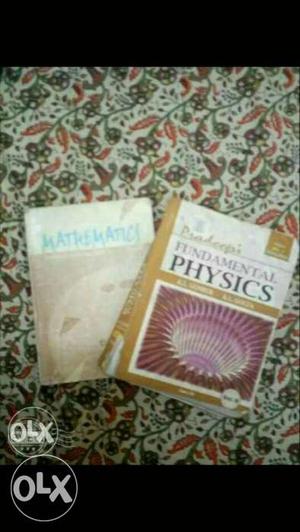 Mathematics NCERT And Pradeep Fundamental Physics vol. II