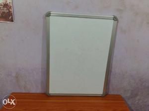 Rectangular Grey Framed Dry-erase Board