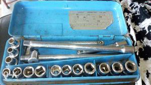 Stainless-steel Socket Wrench Set In Case