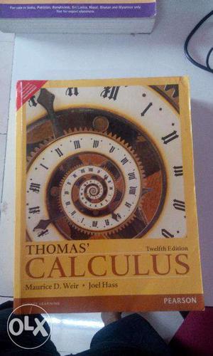 Thomas' Calculus Book for 1st Semester B Tech from BITS WILP