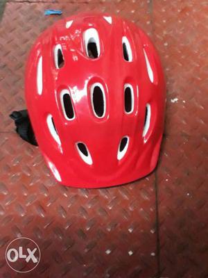 Toddler's Red Bicycle Helmet