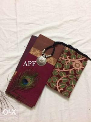 Two Green And Red Floral Decorative Boards