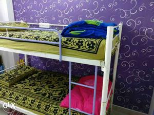 White And Grey Steel Bunk Bed