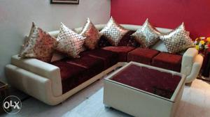 1 Week Old Sofa Set -8 Seater With Corner & Table