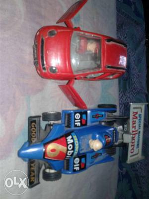 A toy car, two Toy cars each at 100