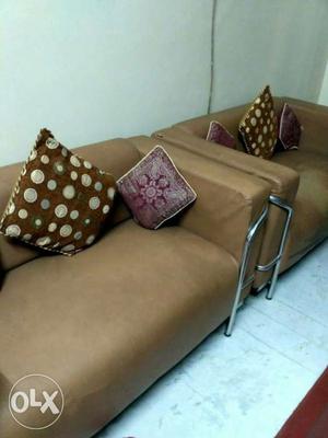 Beautiful seven seater sofa set in Baze colur.