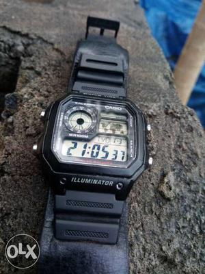Casio D98 Black Edition World Clock Digital Watch