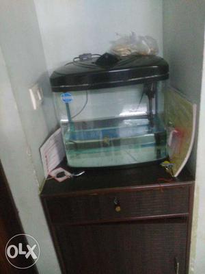 Electrical aquarium with LED light and water