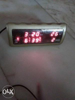 Led table alarm clock